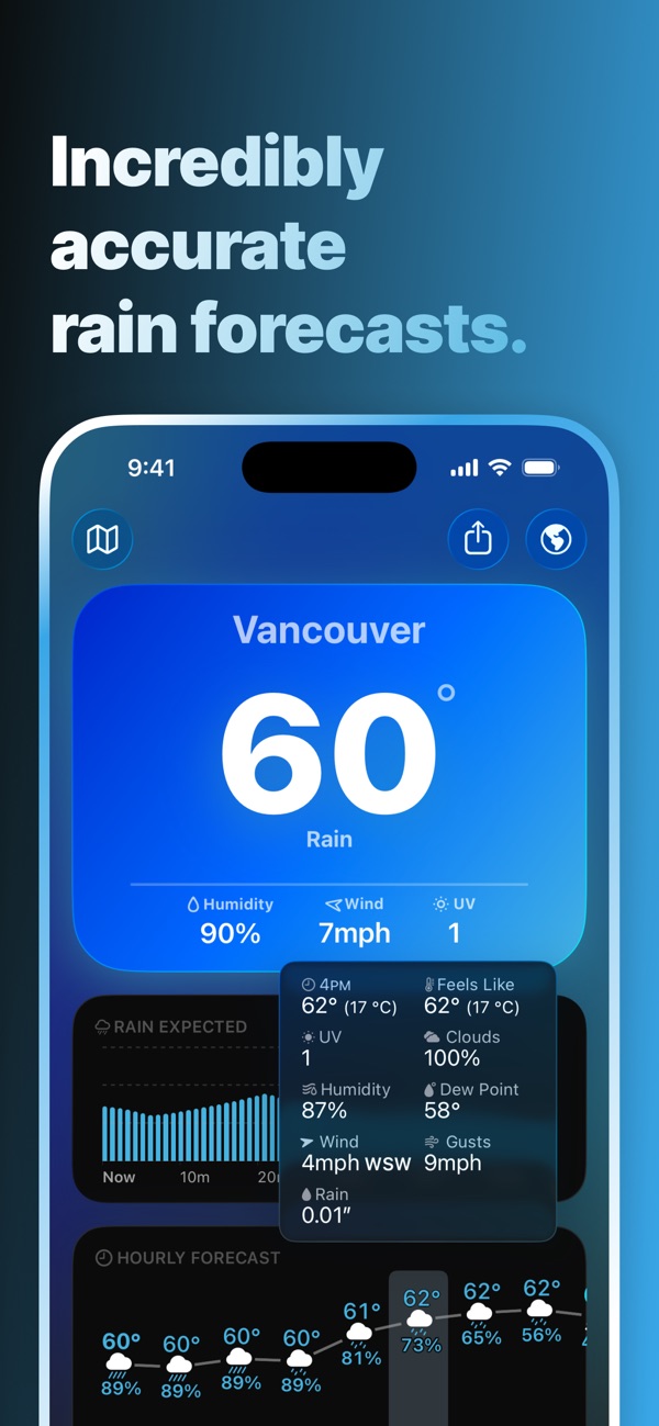 Mercury Weather iPhone screenshot 5