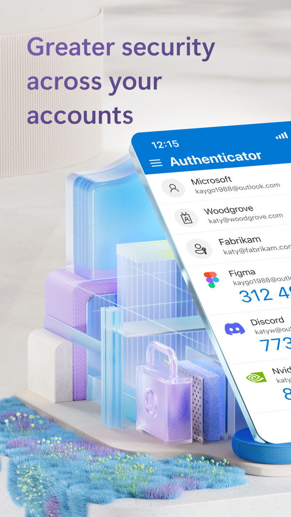 Microsoft Authenticator iPhone screenshot 1