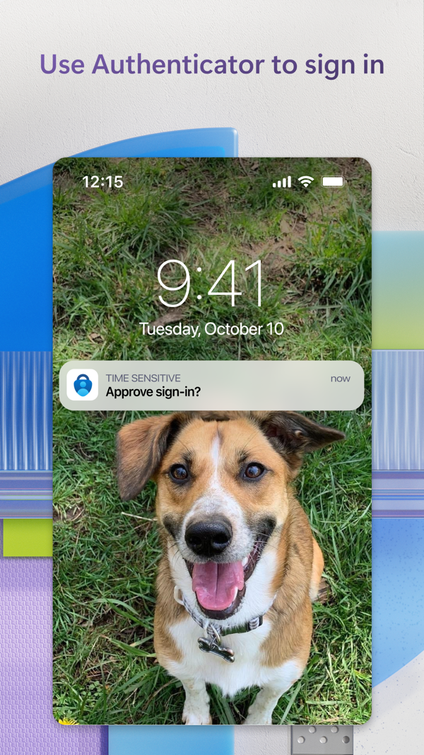 Microsoft Authenticator iPhone screenshot 3