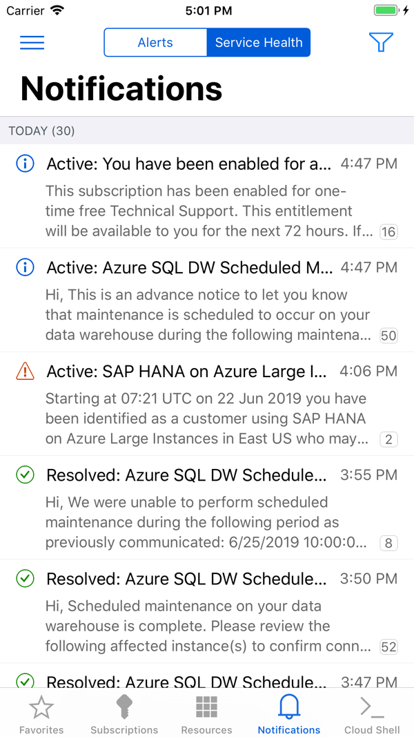 Microsoft Azure iPhone screenshot 5