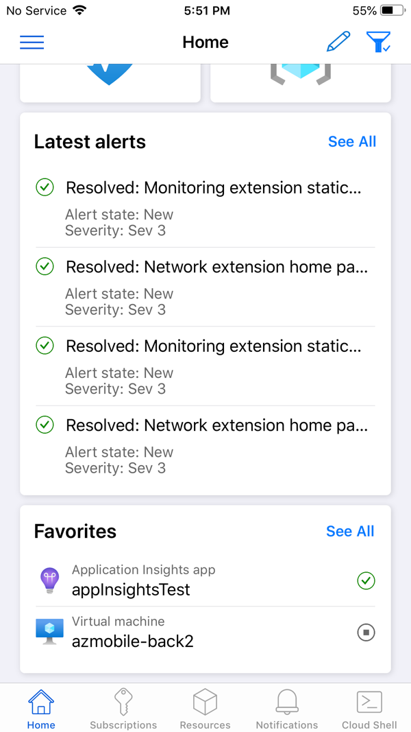 Microsoft Azure iPhone screenshot 2