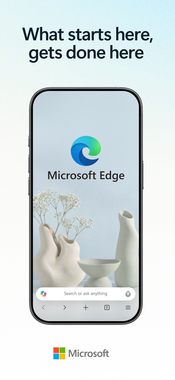 Microsoft Edge iPhone screenshot 1