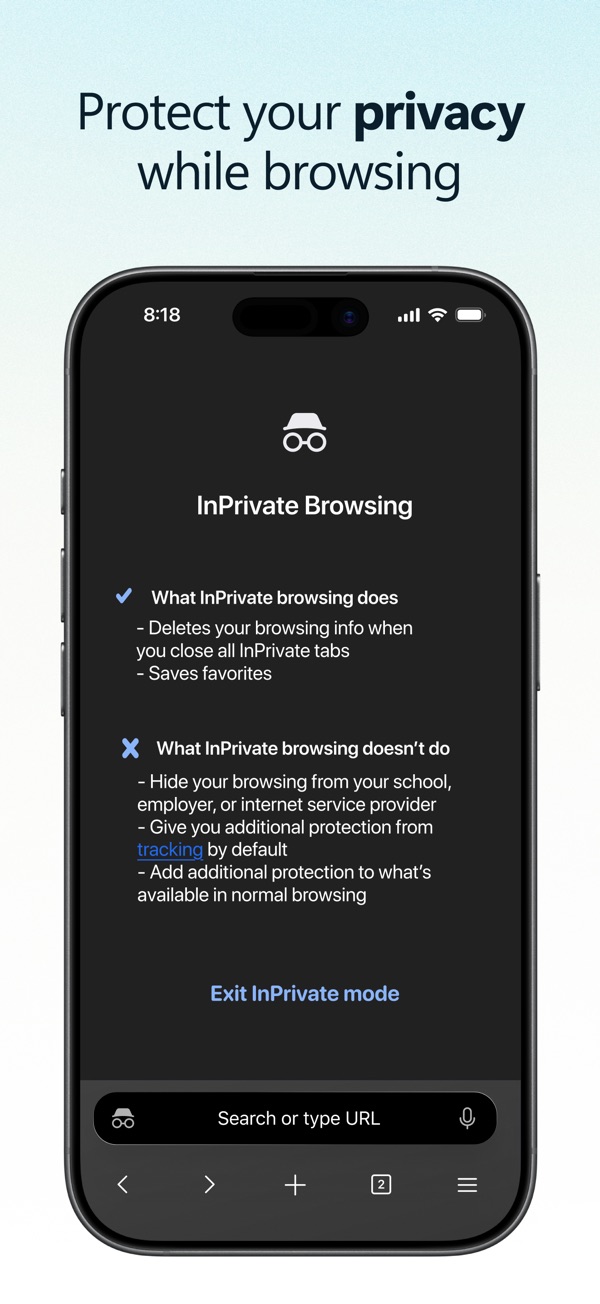 Microsoft Edge iPhone screenshot 8