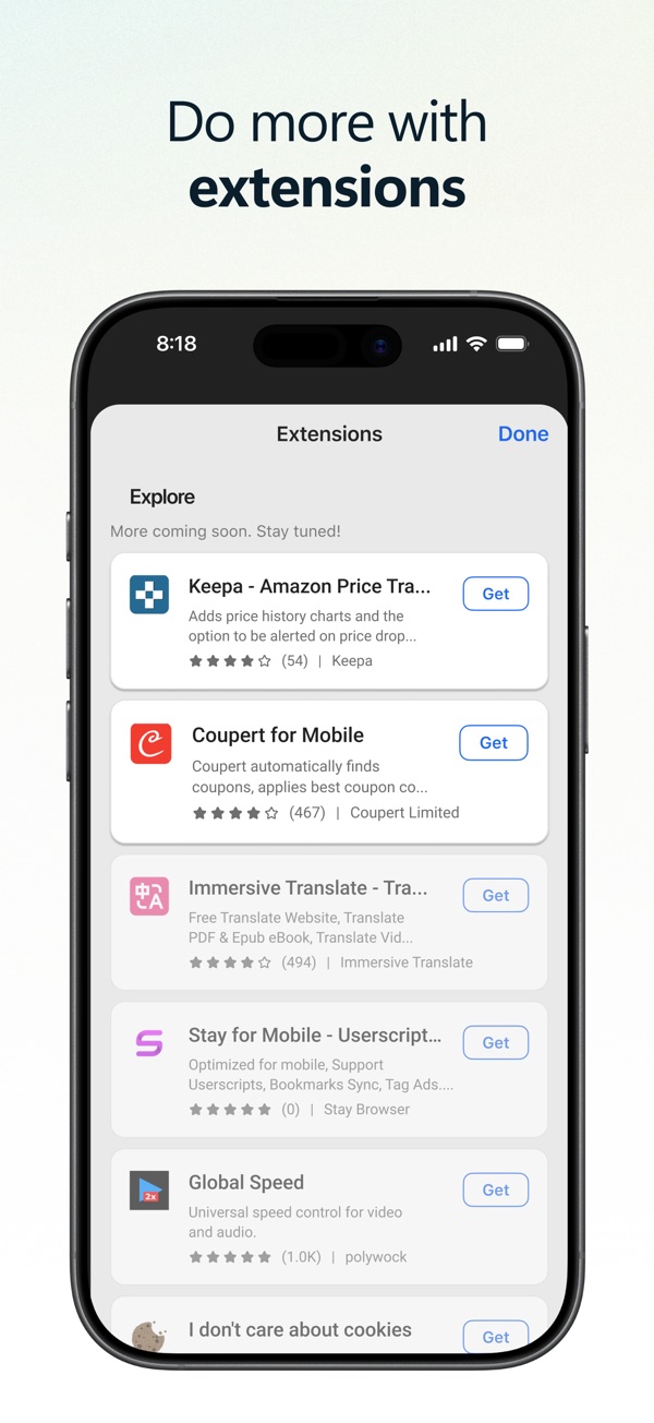 Microsoft Edge iPhone screenshot 5