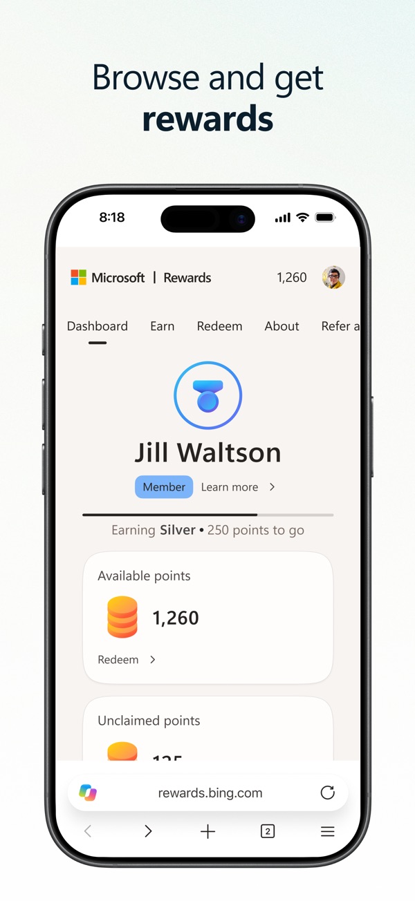 Microsoft Edge iPhone screenshot 6
