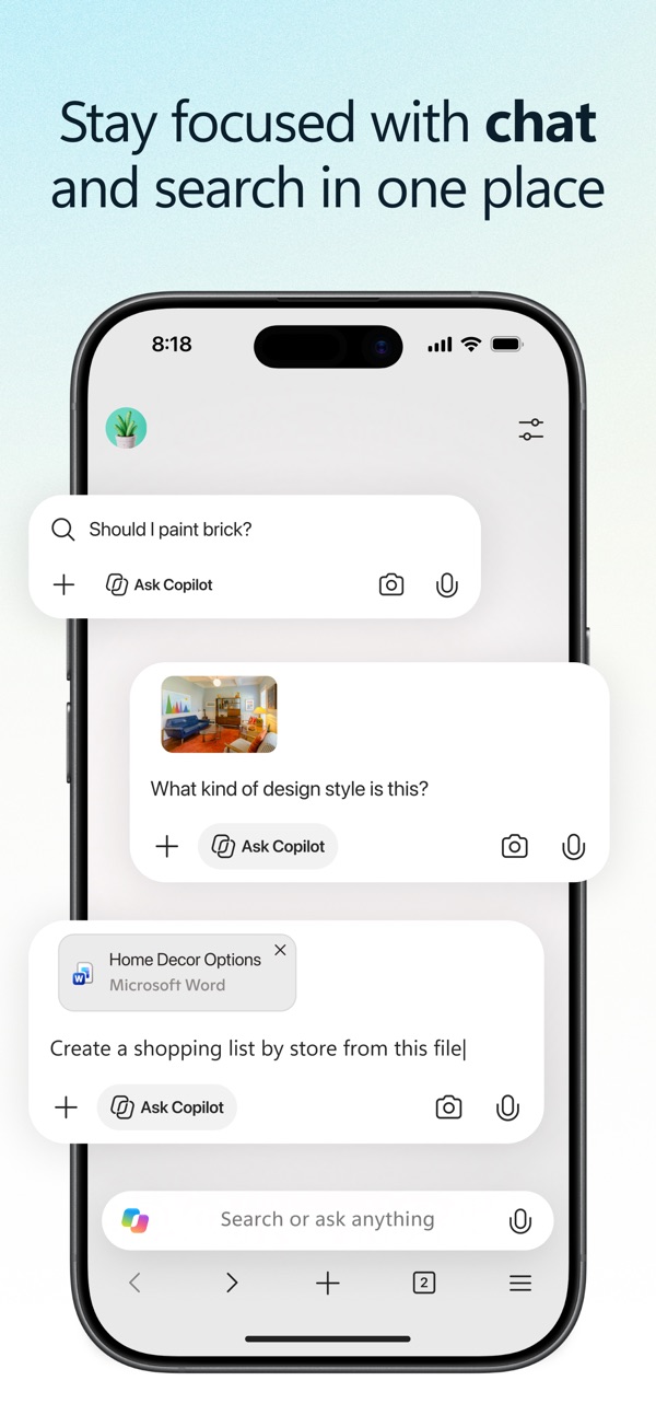 Microsoft Edge iPhone screenshot 3