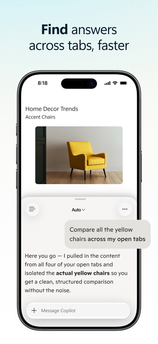 Microsoft Edge iPhone screenshot 4