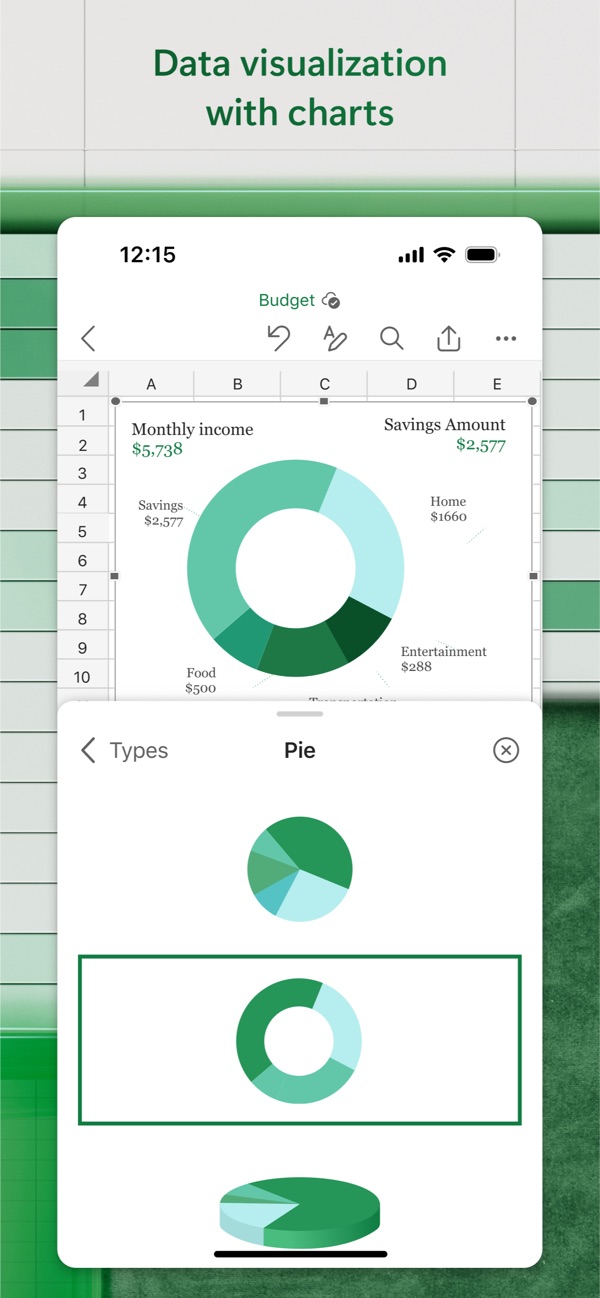 Microsoft Excel iPhone screenshot 4