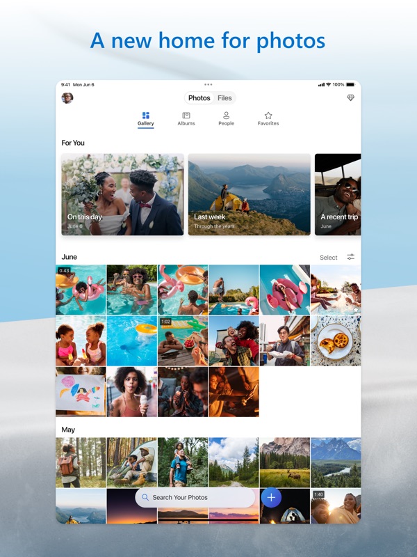 Microsoft OneDrive iPad screenshot 1