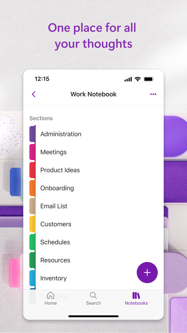 Microsoft OneNote iPhone screenshot 4