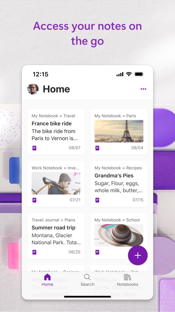 Microsoft OneNote iPhone screenshot 3