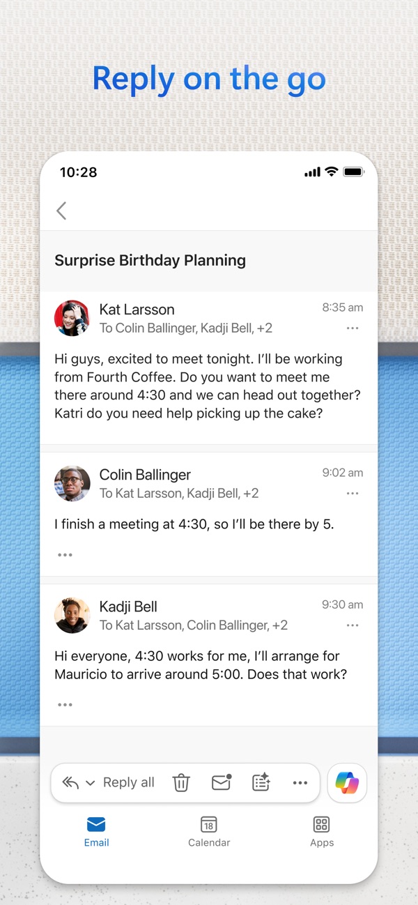 Microsoft Outlook iPhone screenshot 7