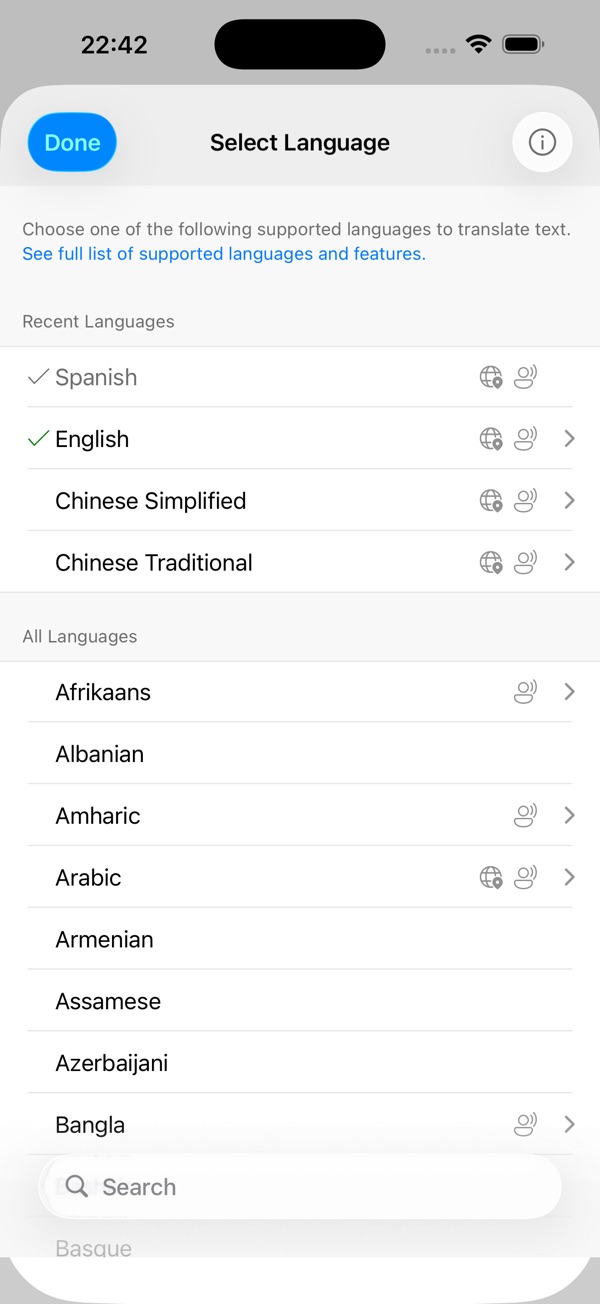 Microsoft Translator iPhone screenshot 4