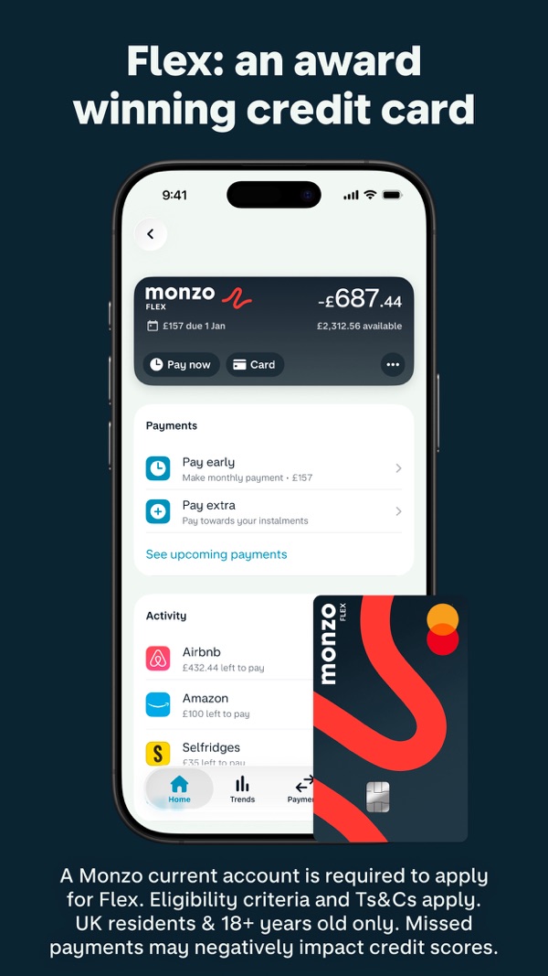 Monzo Bank iPhone screenshot 7