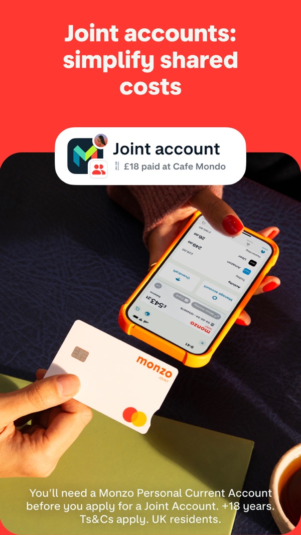Monzo Bank iPhone screenshot 4