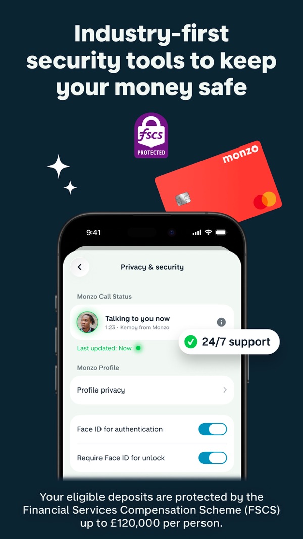 Monzo Bank iPhone screenshot 5
