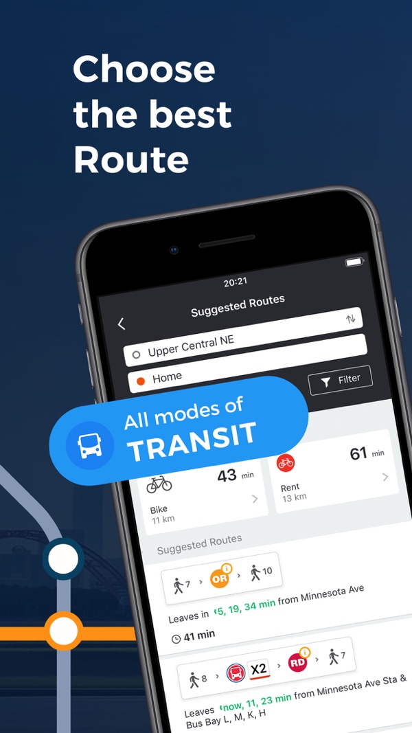 Moovit iPhone screenshot 2