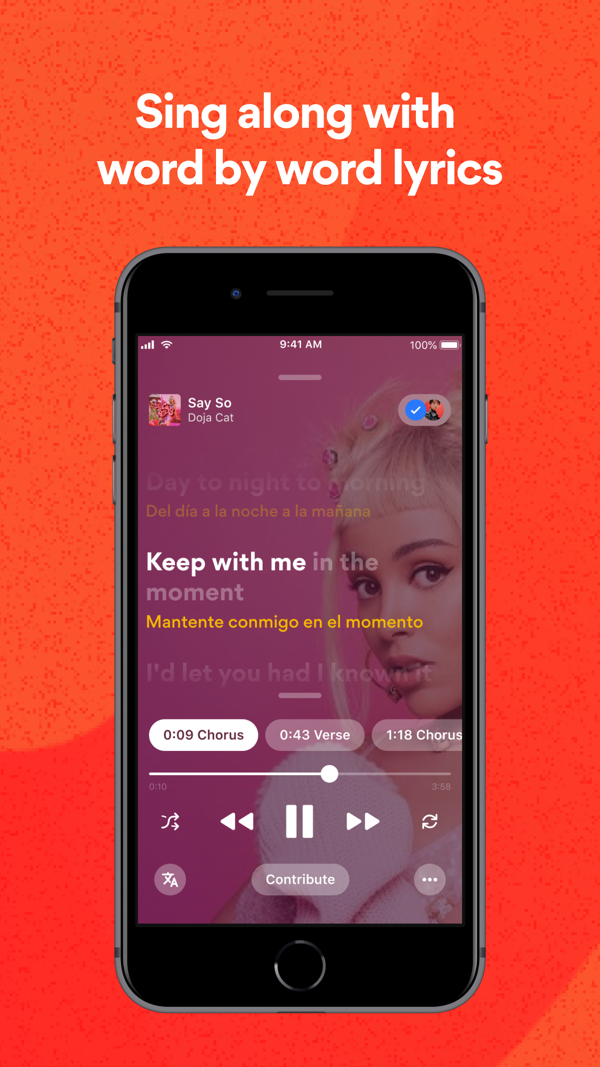 Musixmatch Dynamic Lyrics iPhone screenshot 4
