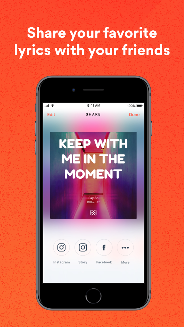 Musixmatch Dynamic Lyrics iPhone screenshot 8