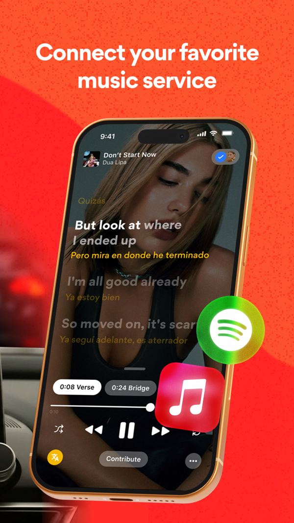 Musixmatch Dynamic Lyrics iPhone screenshot 3