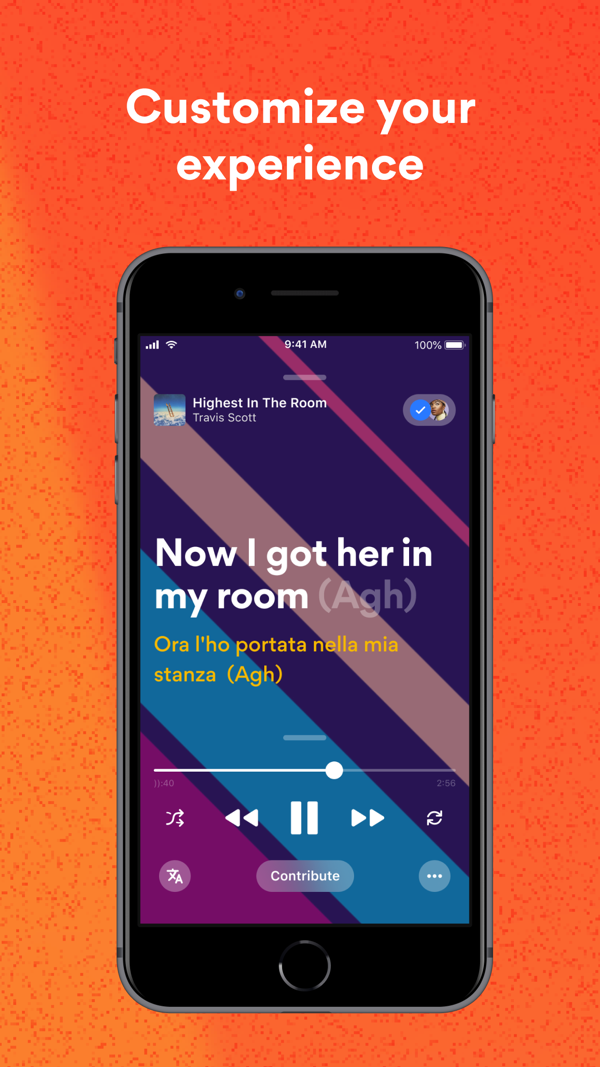 Musixmatch Dynamic Lyrics iPhone screenshot 7