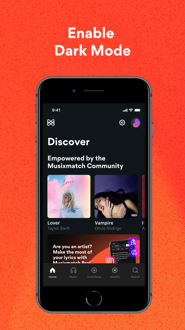 Musixmatch Dynamic Lyrics iPhone screenshot 9
