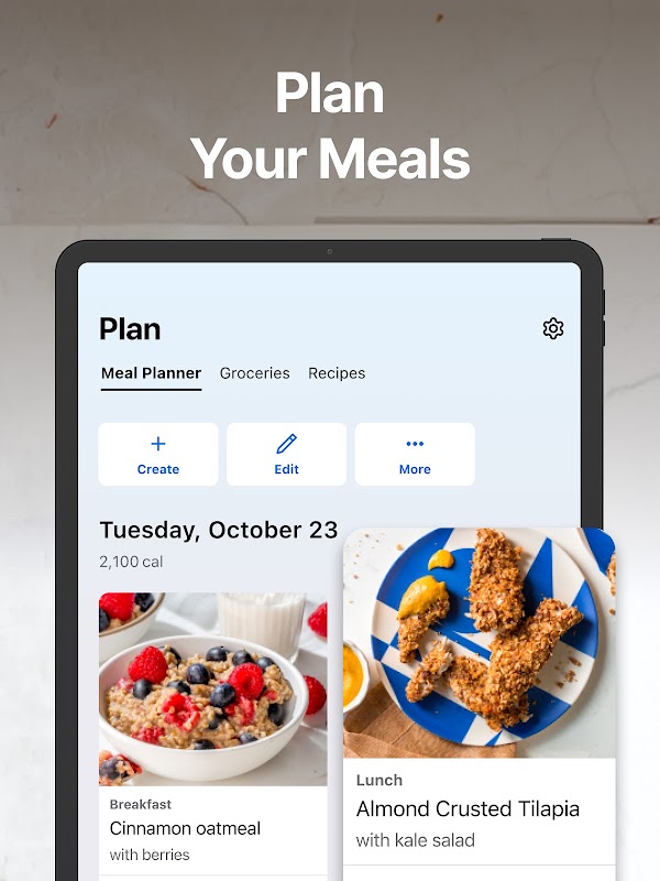 MyFitnessPal Android tablet screenshot 15