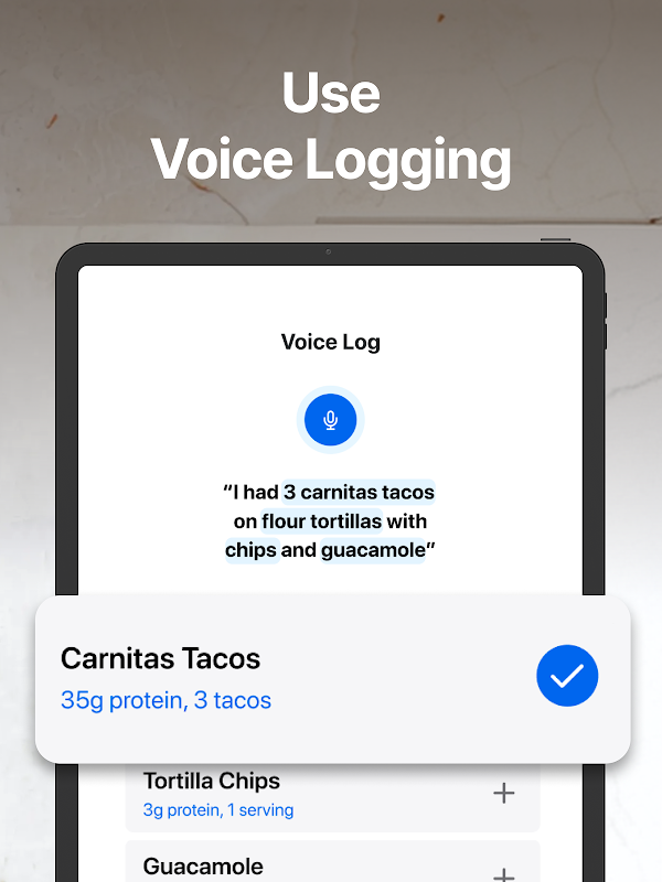 MyFitnessPal Android tablet screenshot 20