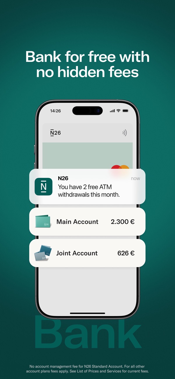 N26 iPhone screenshot 2