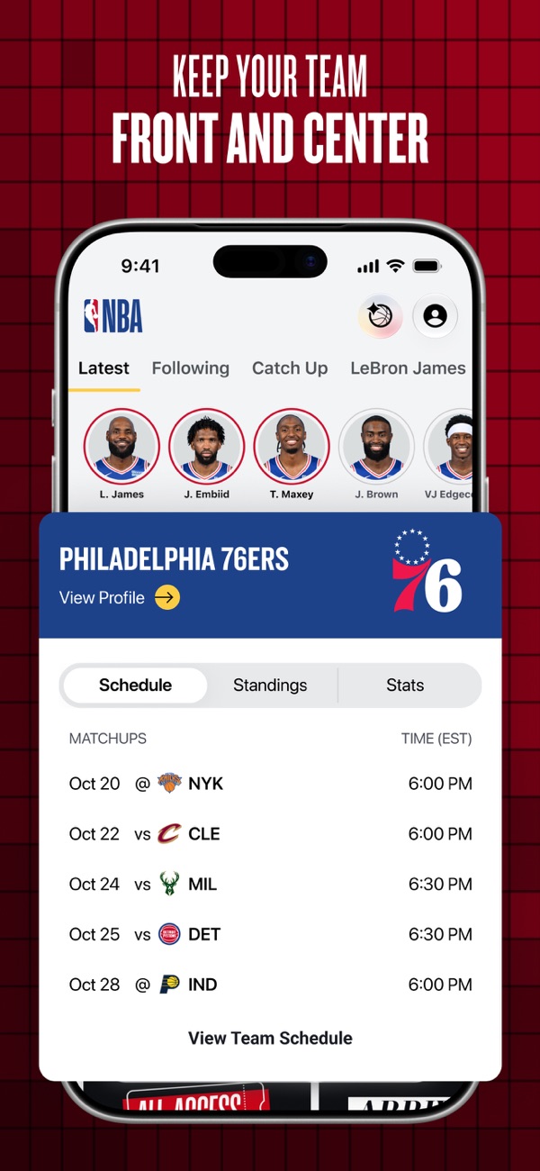 NBA iPhone screenshot 7
