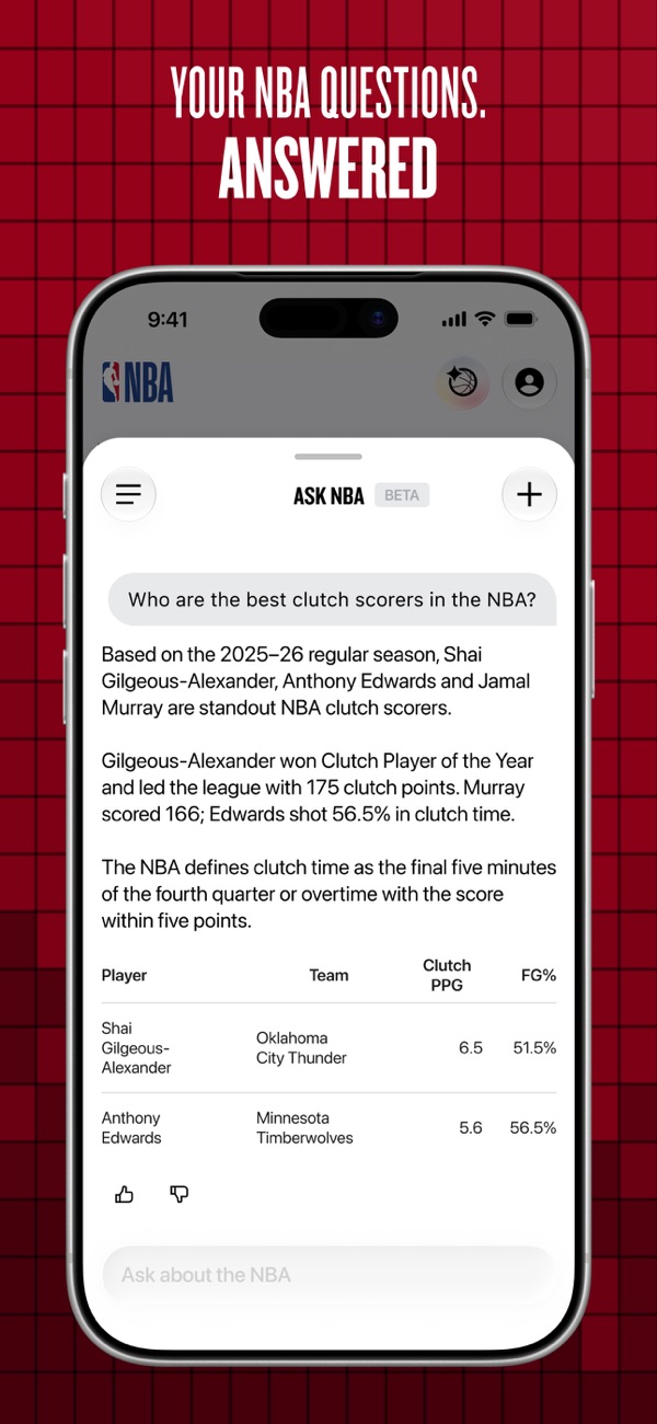 NBA iPhone screenshot 8