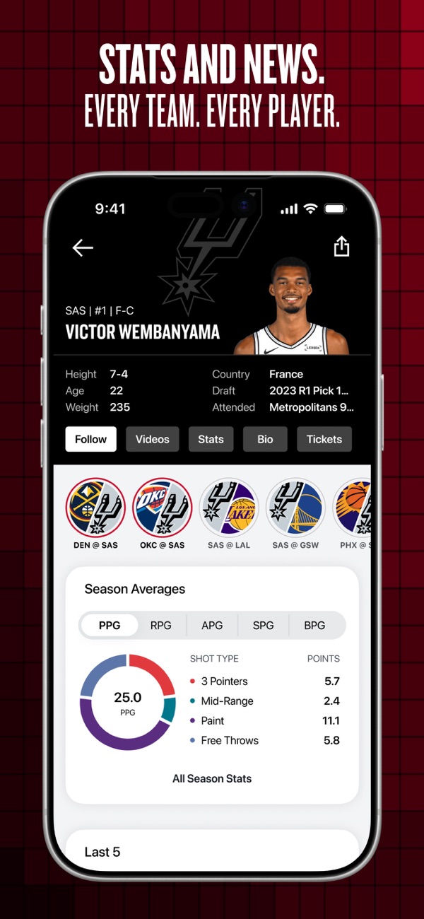 NBA iPhone screenshot 6