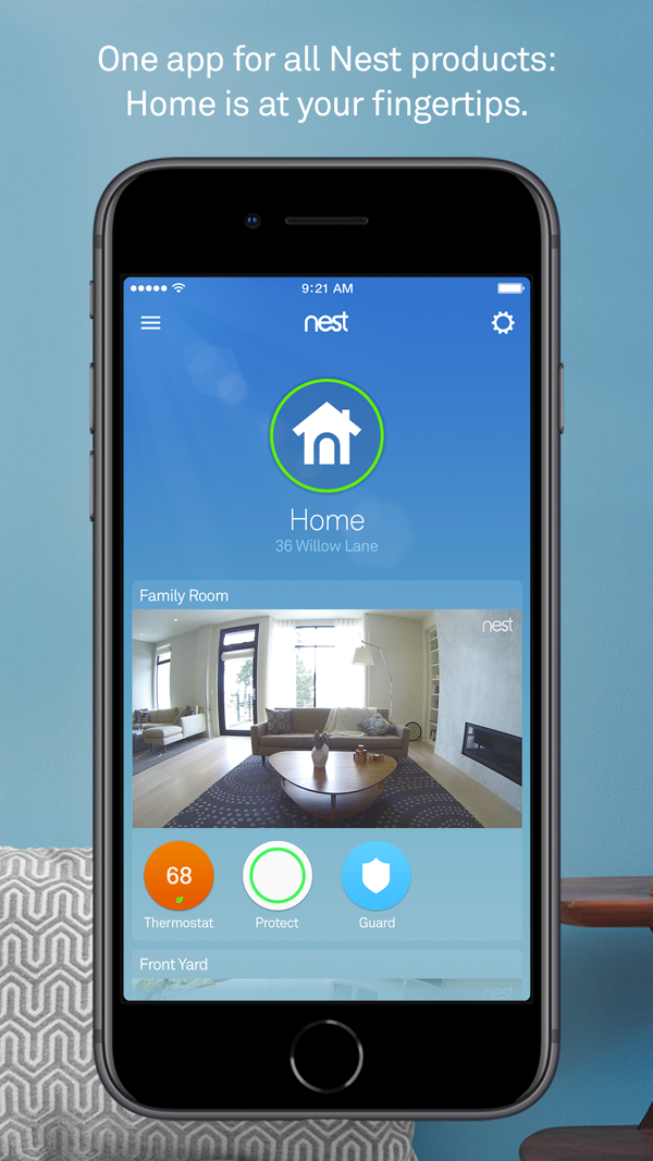 Nest iPhone screenshot 1