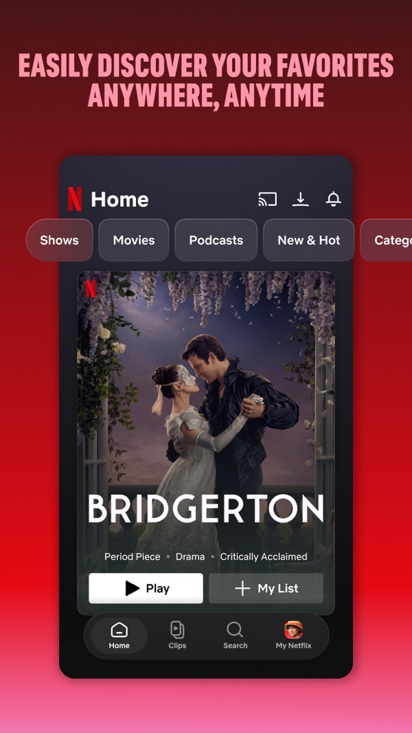 Netflix iPhone screenshot 1