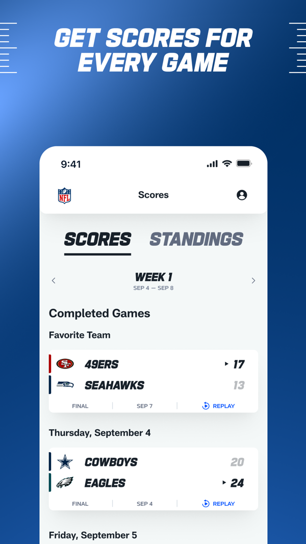 NFL iPhone screenshot 8
