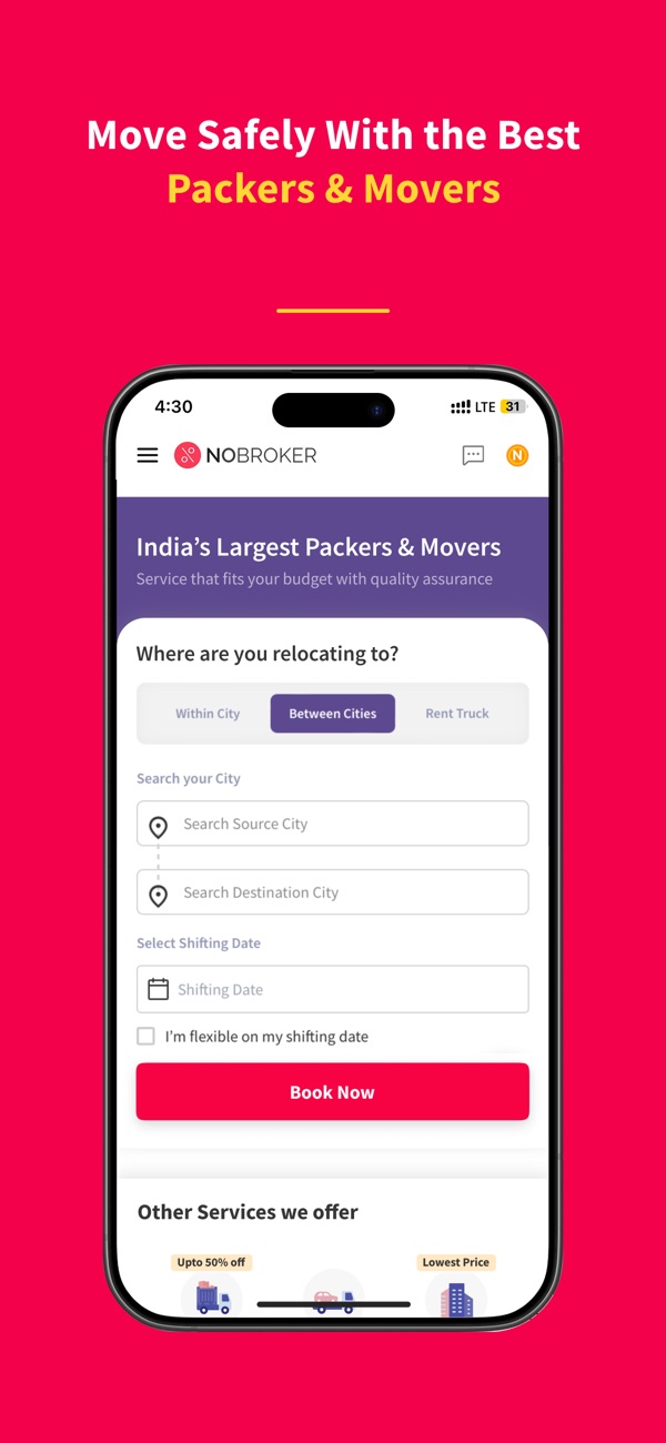 NoBroker Rent, Buy, Sell Flats iPhone screenshot 5