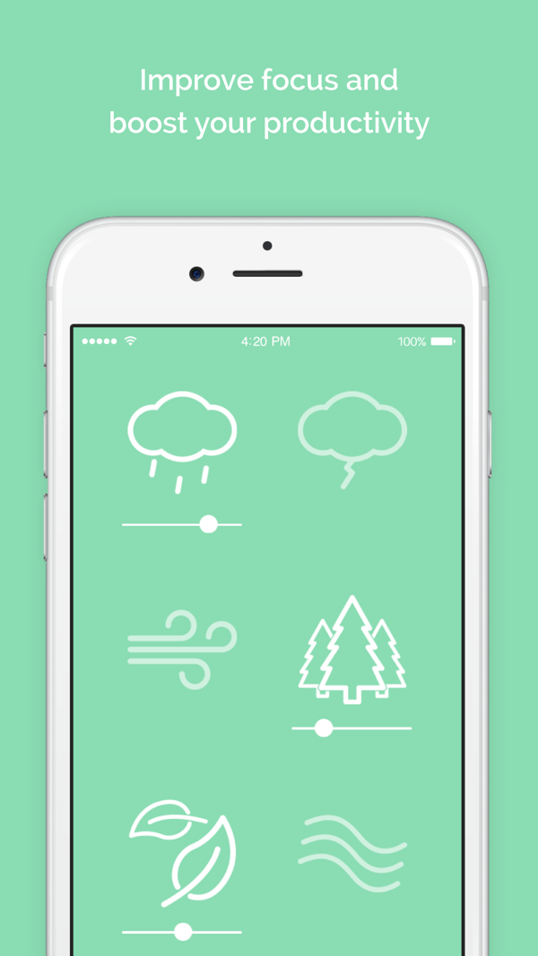 Noisli iPhone screenshot 1