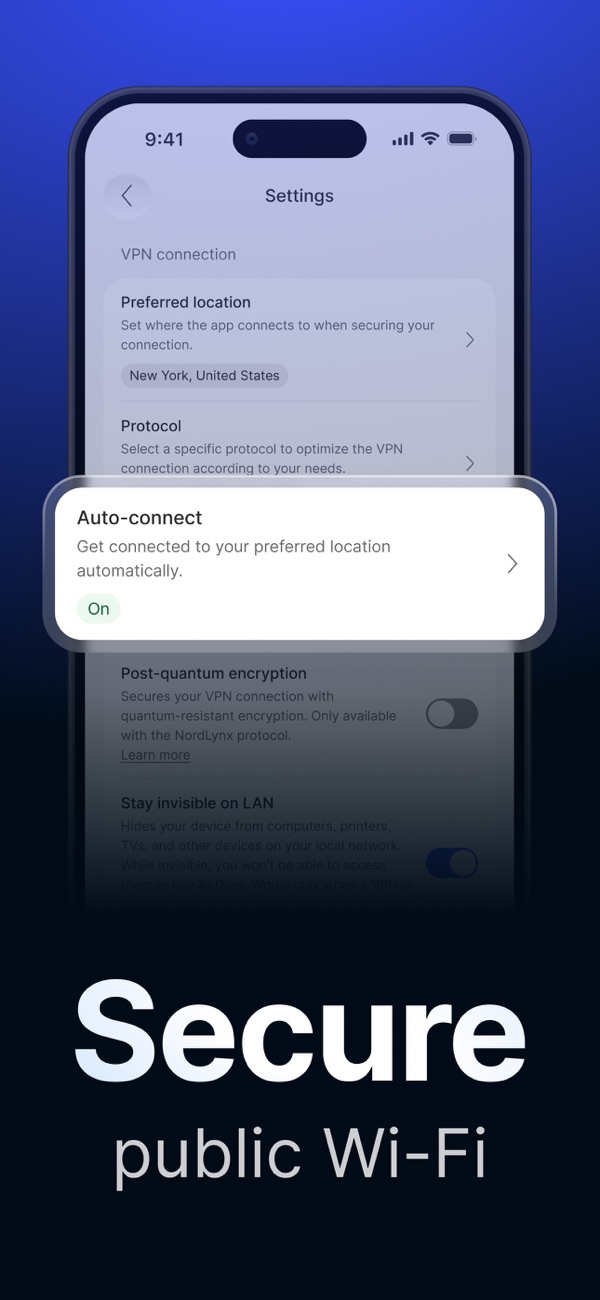 NordVPN iPhone screenshot 4