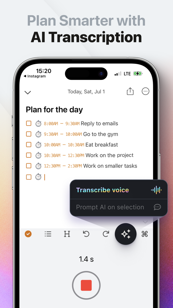 NotePlan iPhone screenshot 4
