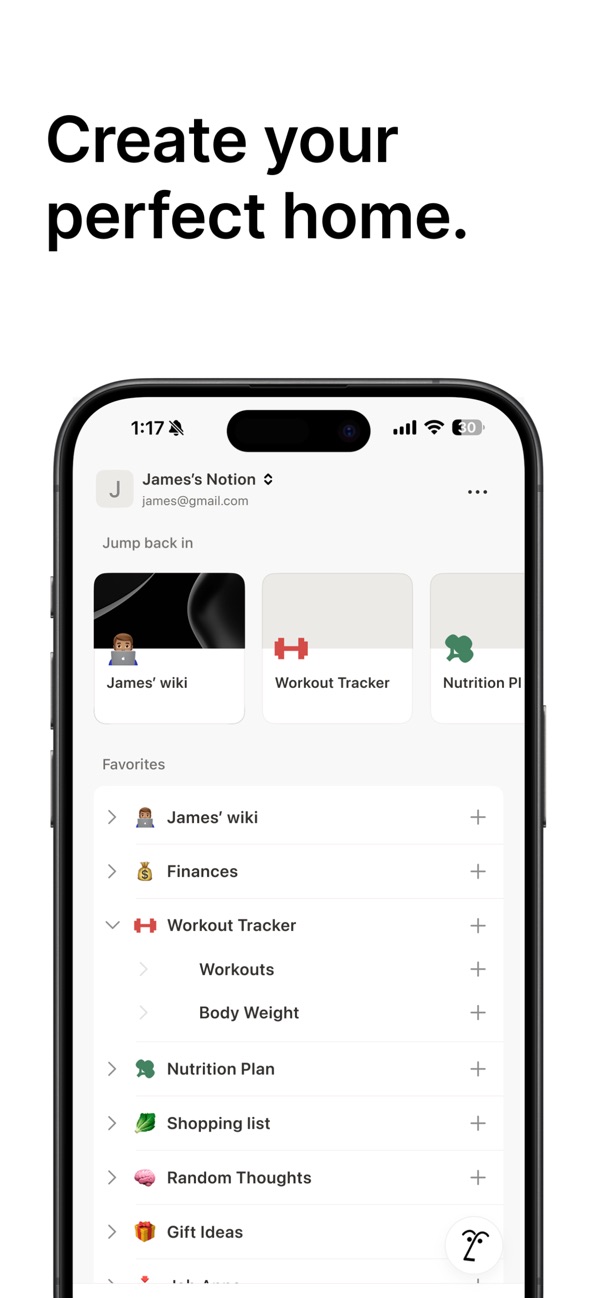Notion iPhone screenshot 2