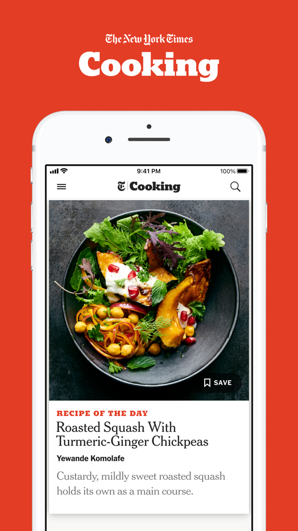 NYT Cooking iPhone screenshot 1