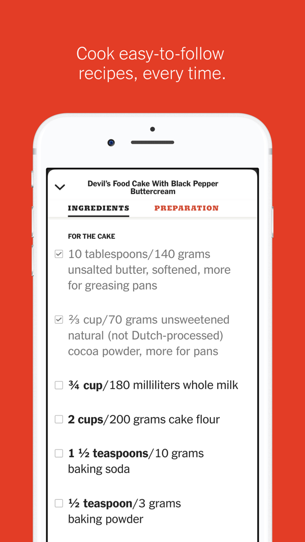 NYT Cooking iPhone screenshot 5