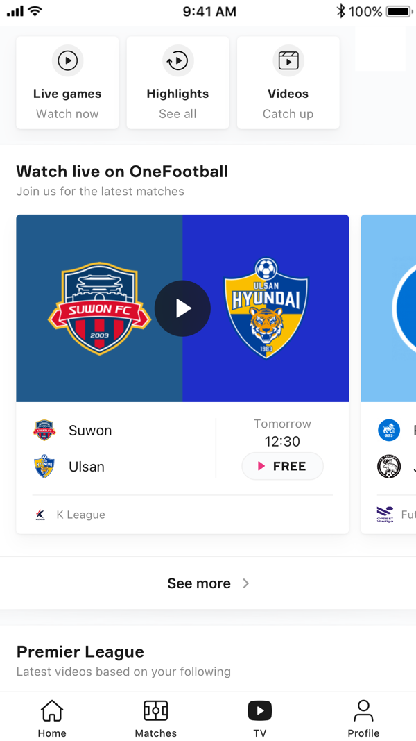 OneFootball Live Soccer scores iPhone screenshot 6