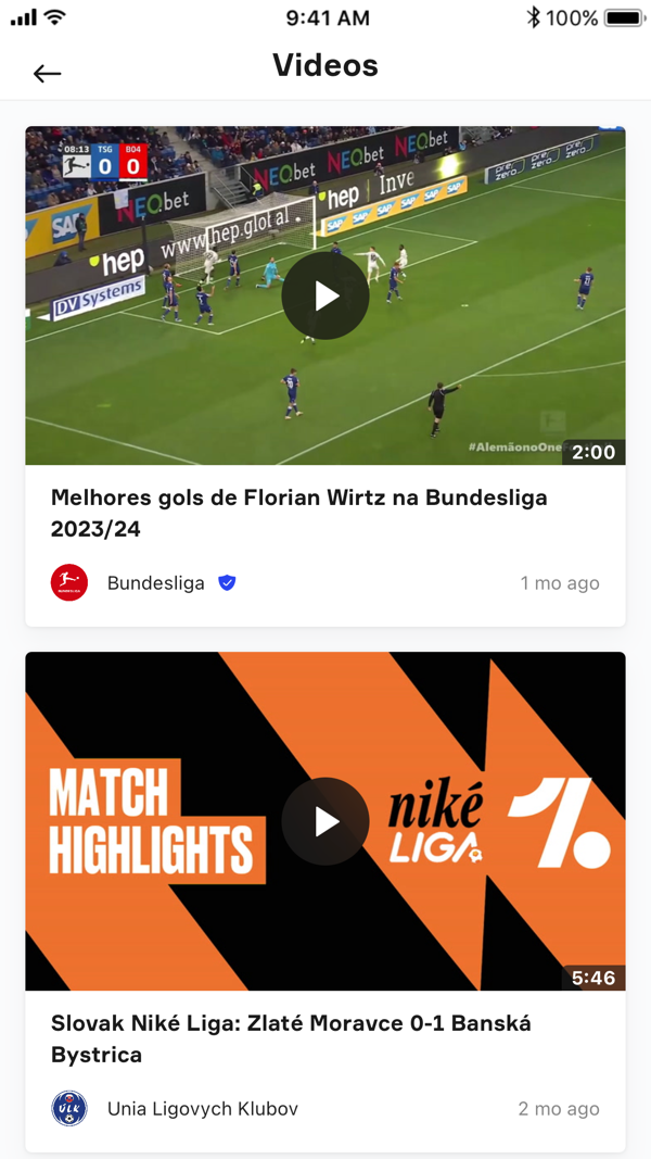OneFootball Live Soccer scores iPhone screenshot 7