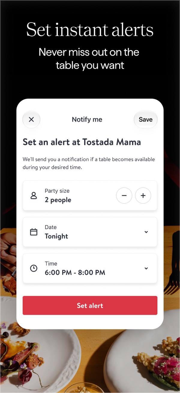 OpenTable iPhone screenshot 8