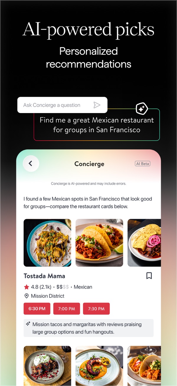 OpenTable iPhone screenshot 4