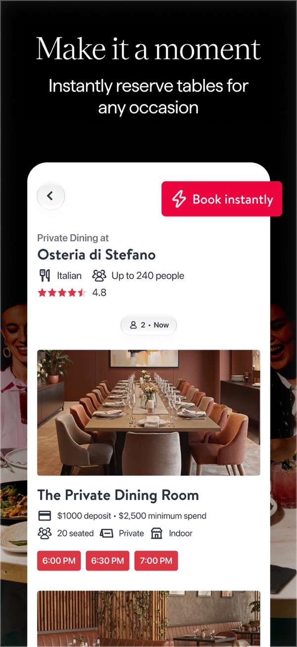 OpenTable iPhone screenshot 9