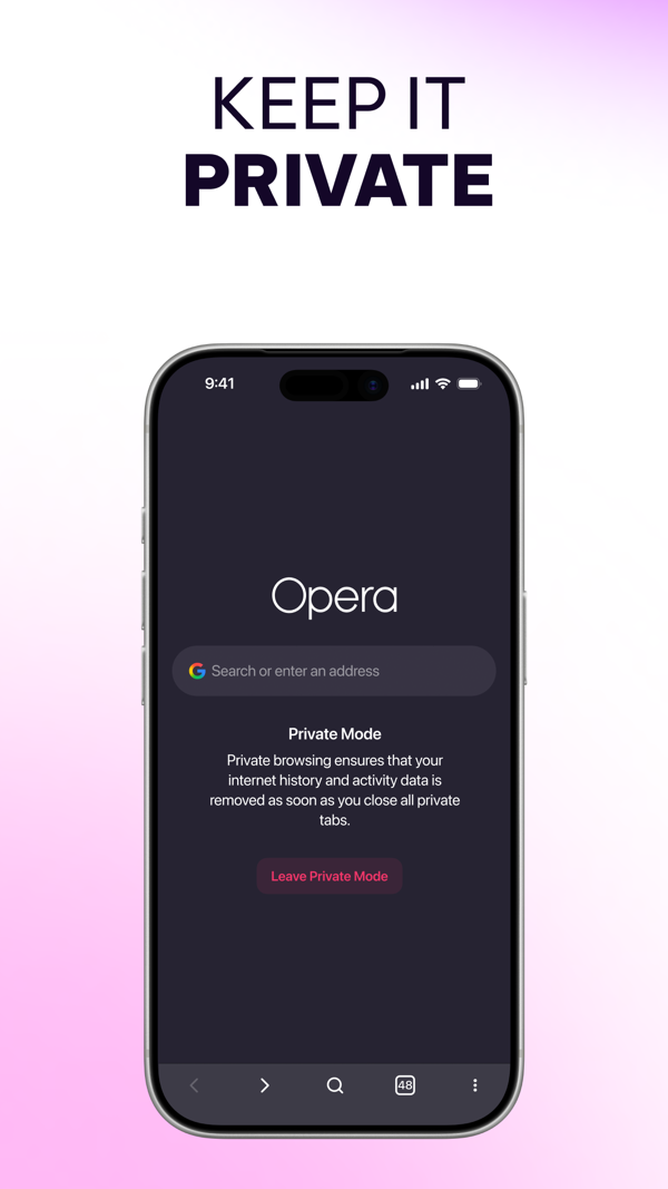 Opera Browser with VPN iPhone screenshot 6