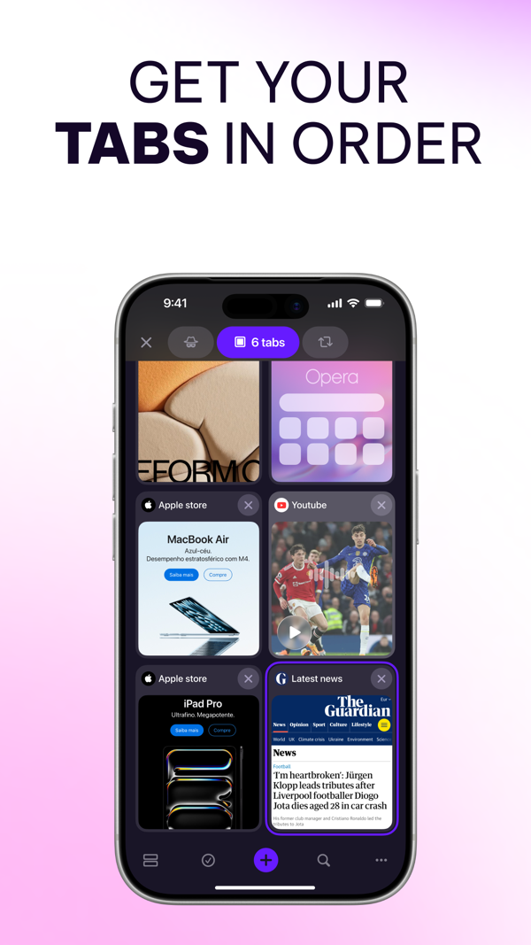 Opera Browser with VPN iPhone screenshot 4