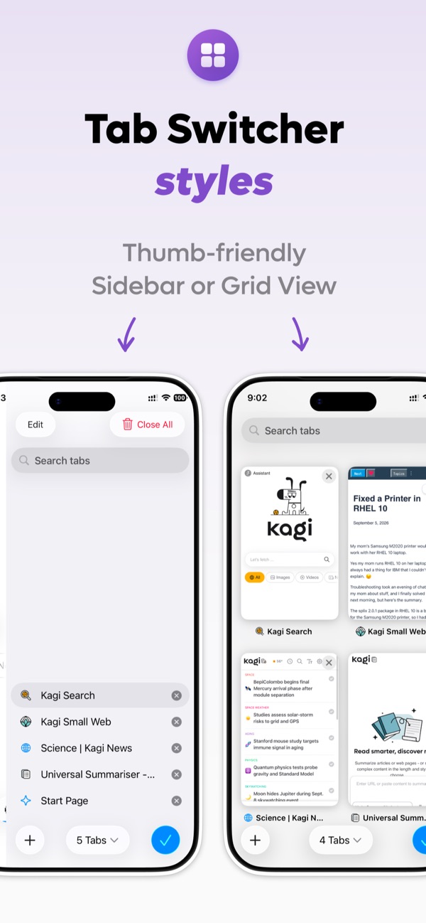 Orion Browser by Kagi iPhone screenshot 9